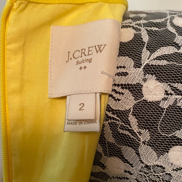 NWT J. Crew Factory Yellow Sheath Dress 2 - Picture 3 of 5